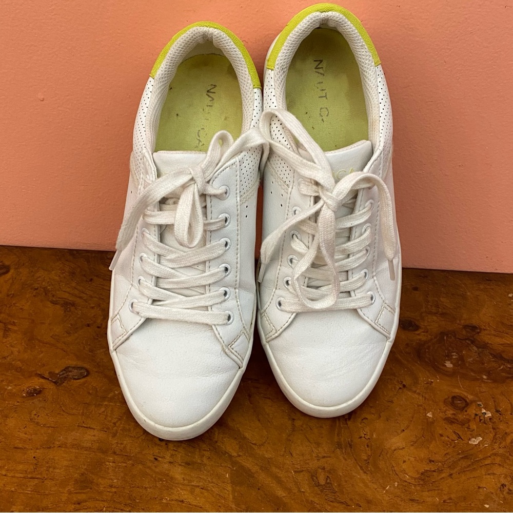 Nautica White and Yellow Women's Sneakers